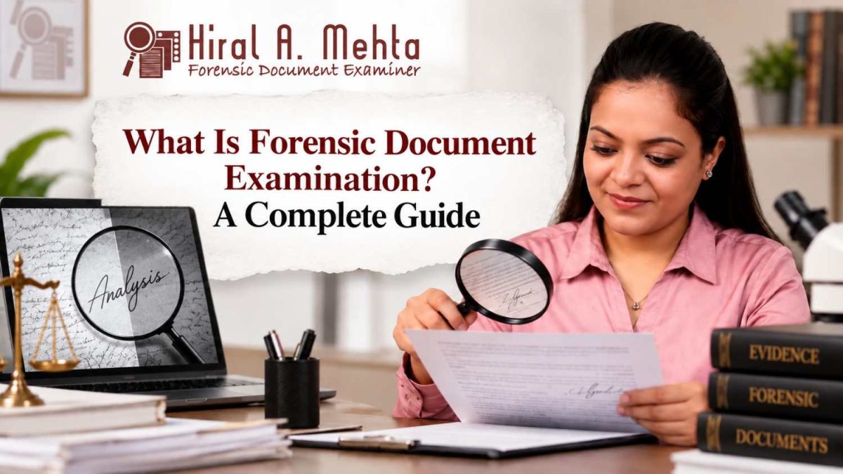What is forensic document examination by Hiral A. Mehta