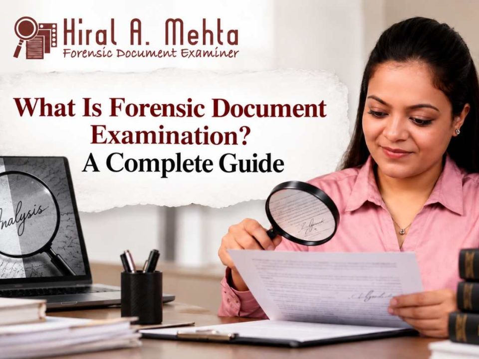 What is forensic document examination by Hiral A. Mehta