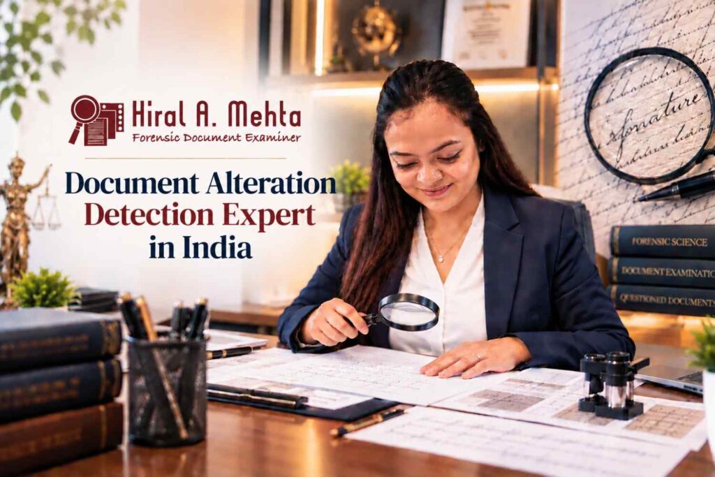 Document Alteration Detection Expert in India